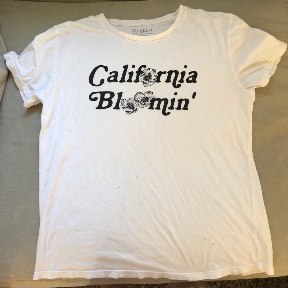 California Bloomin white T-shirt